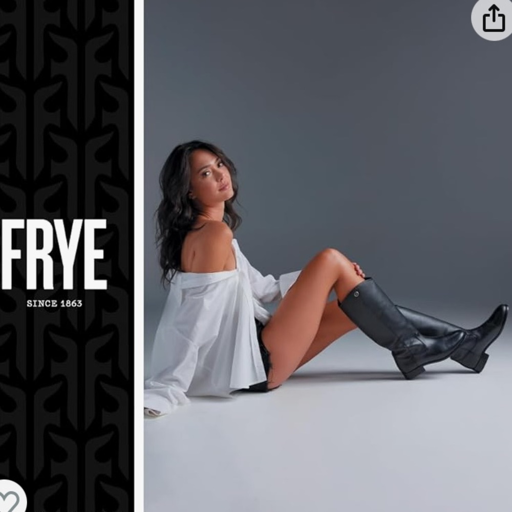 Frye Melissa Black Leather Boots